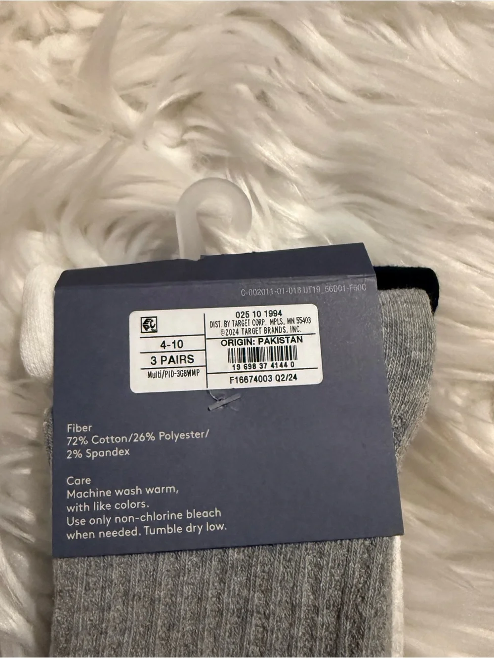 Universal Thread Women’s Ankle Socks 3 Pack Size 4-10 Black Gray White NWT